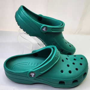 Crocs Unisex Green Classic Comfortable Casual Slip-On Clog Sandals Size M6 W8